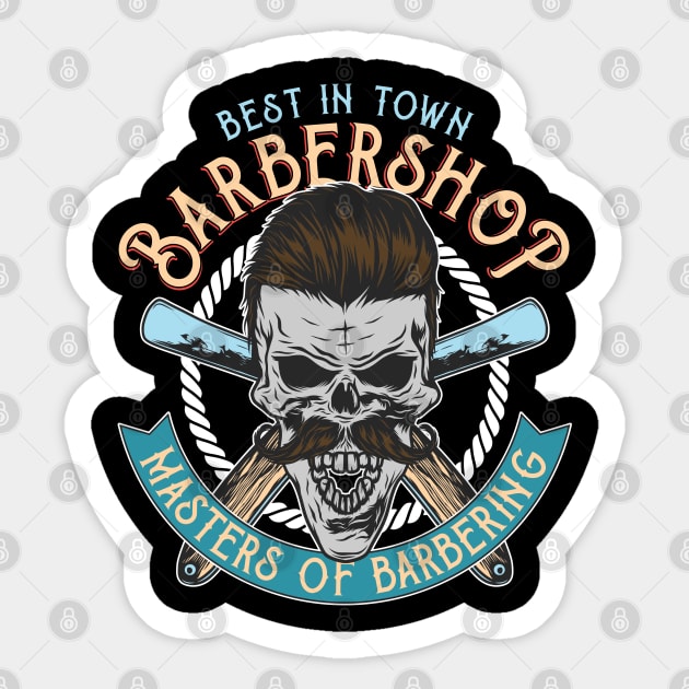 Fresh Cuts Only: The Barber’s Creed Sticker by Steve